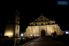 Paoay Church at night