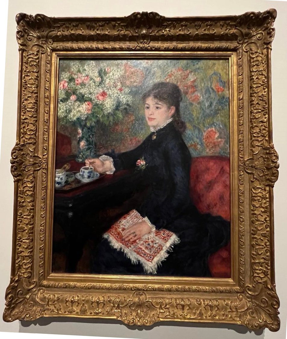 ‘The Cup of Chocolate,’  by Pierre-Auguste Renoir, 1877-1878, oil on canvas.