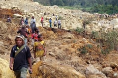 Over 2,000 people buried alive