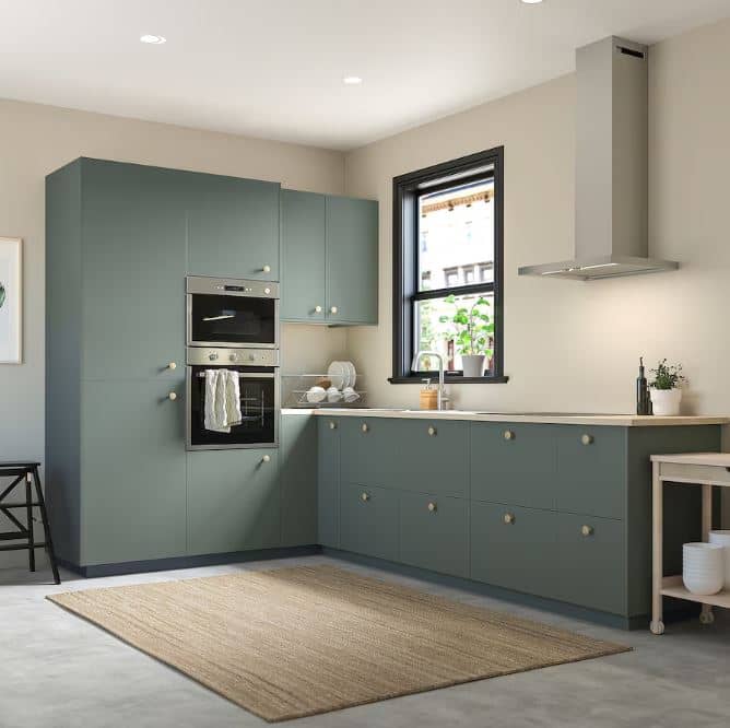 BODARP doors in gray.