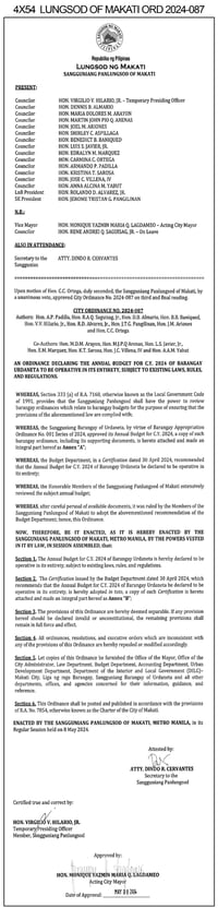 CITY ORDINANCE NO. 2024-087