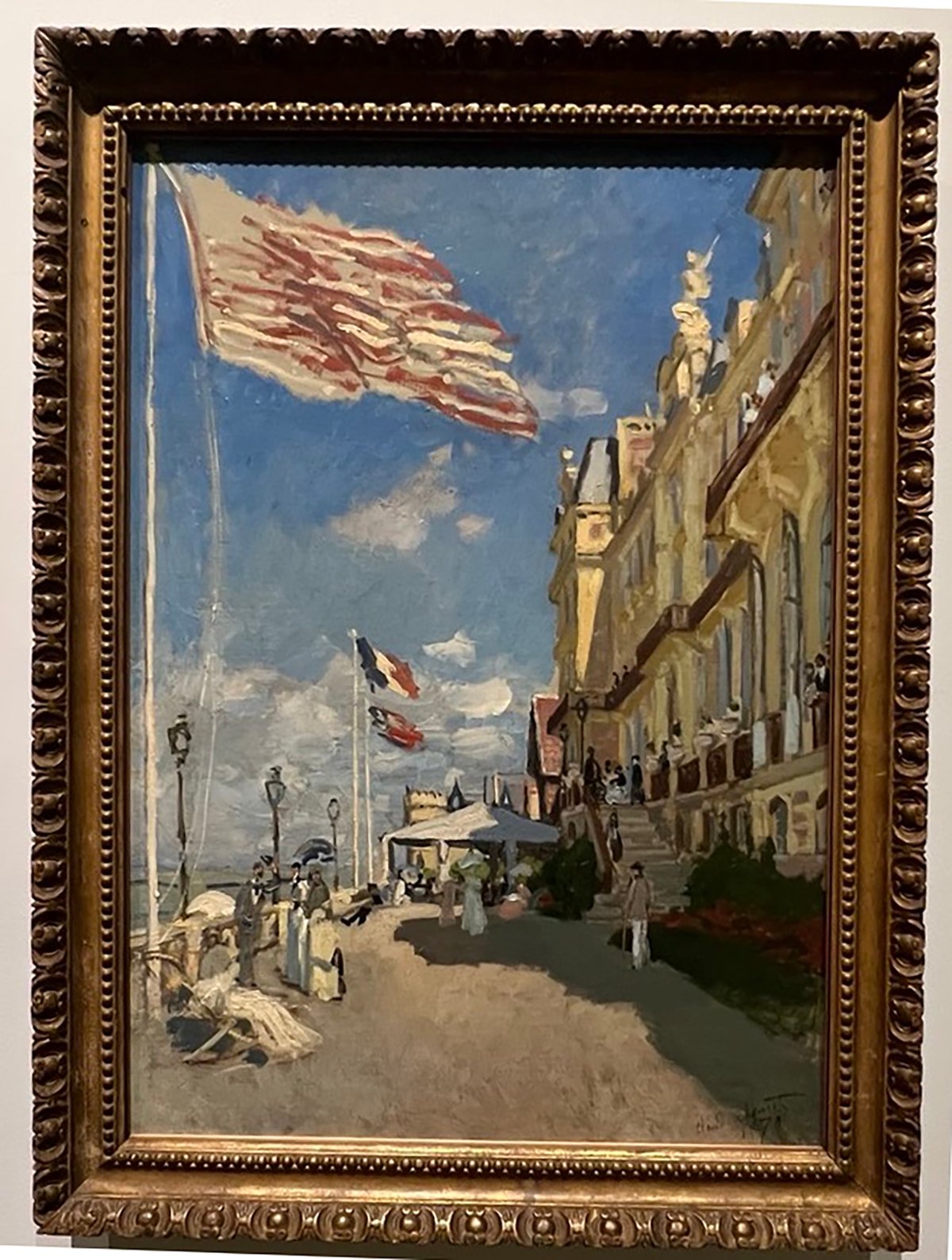 ‘Hôtel des Roches Noires. Trouville,’  by Claude Monet, 1870, oil on canvas.
