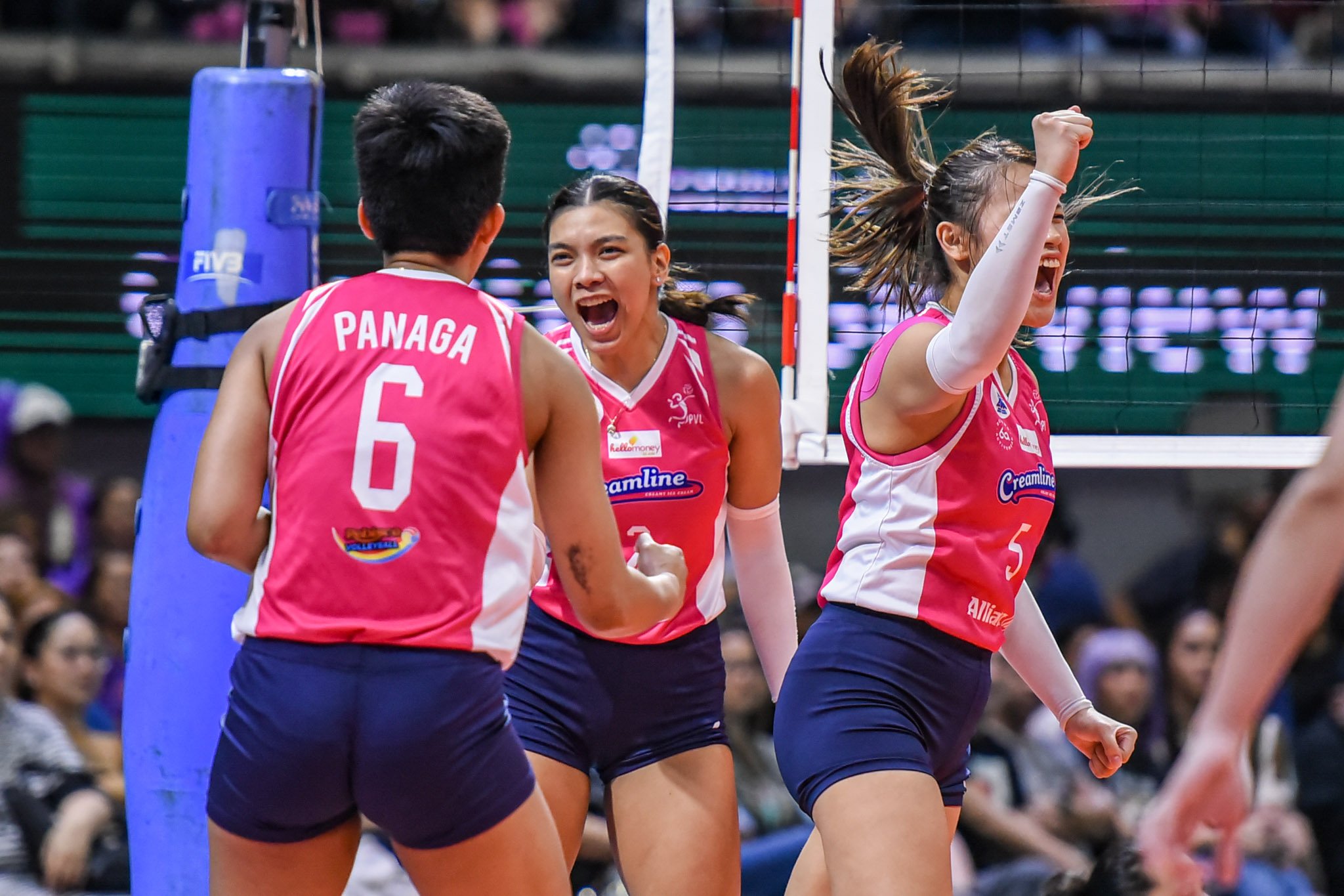 Creamline brings out broom