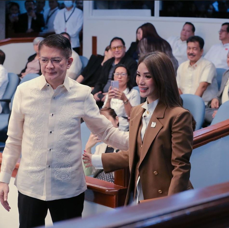 NEWLY-ELECTED Senate President Francis ‘Chiz’ Escudero and wife Heart Evangelista.
