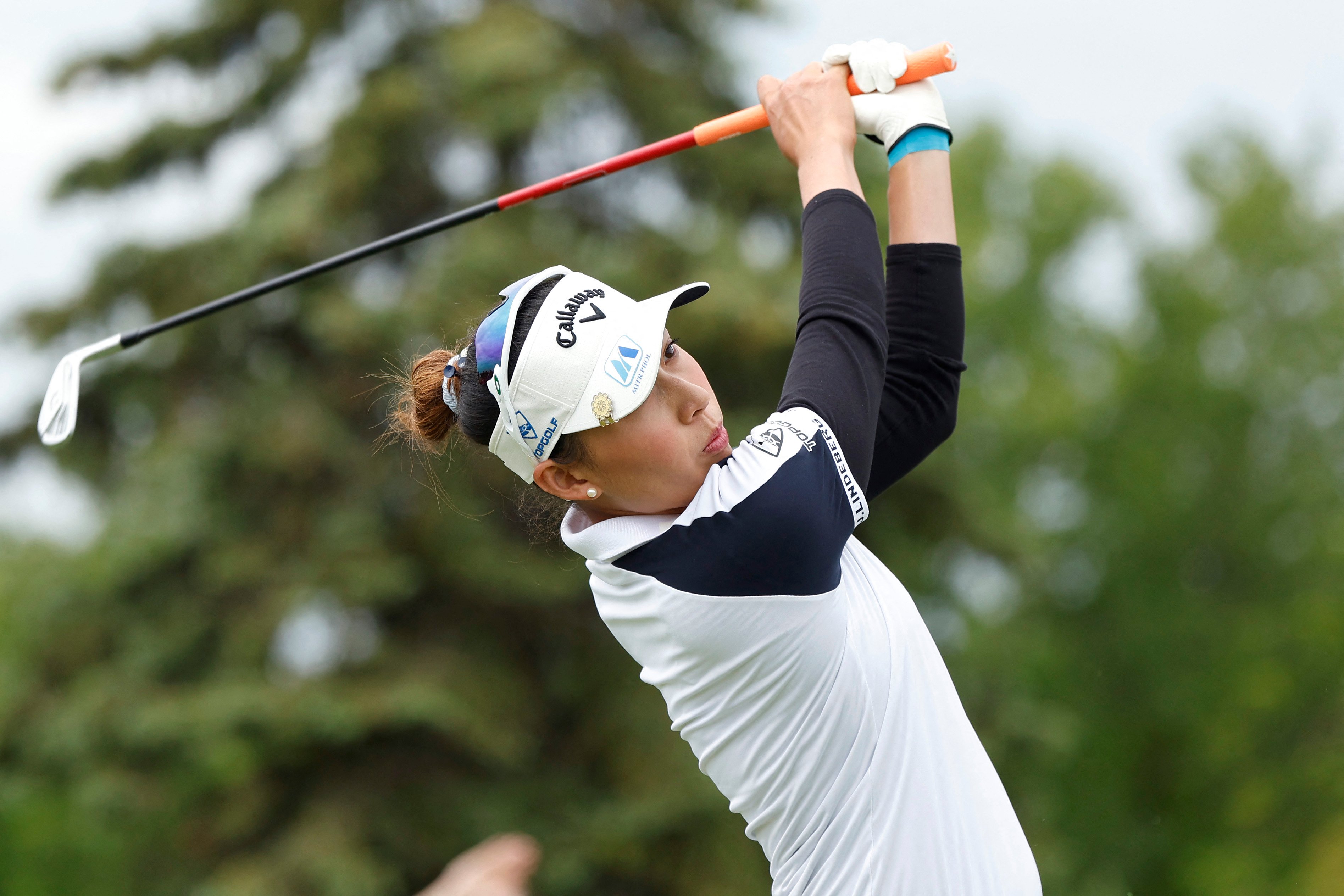ATTHAYA Thitikul surges with a seven-under-par 65 to grab a two-stroke lead in the second round of the LPGA Mizuho Americas Open in New Jersey.