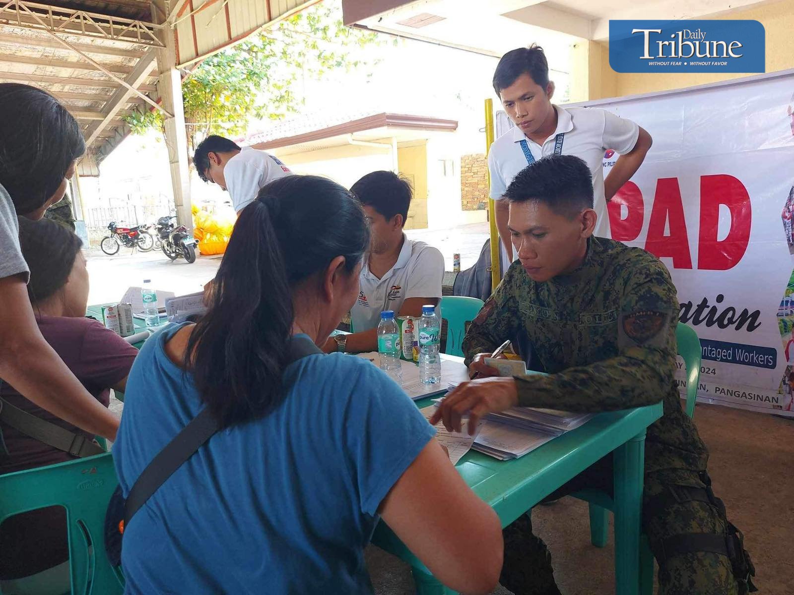 COPS EXTEND AID IN PANGASINAN