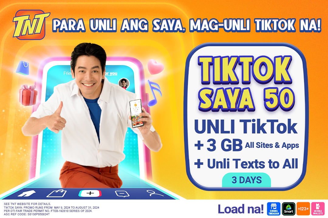 Enjoy the most affordable TikTok offer with TNT TikTok Saya 50