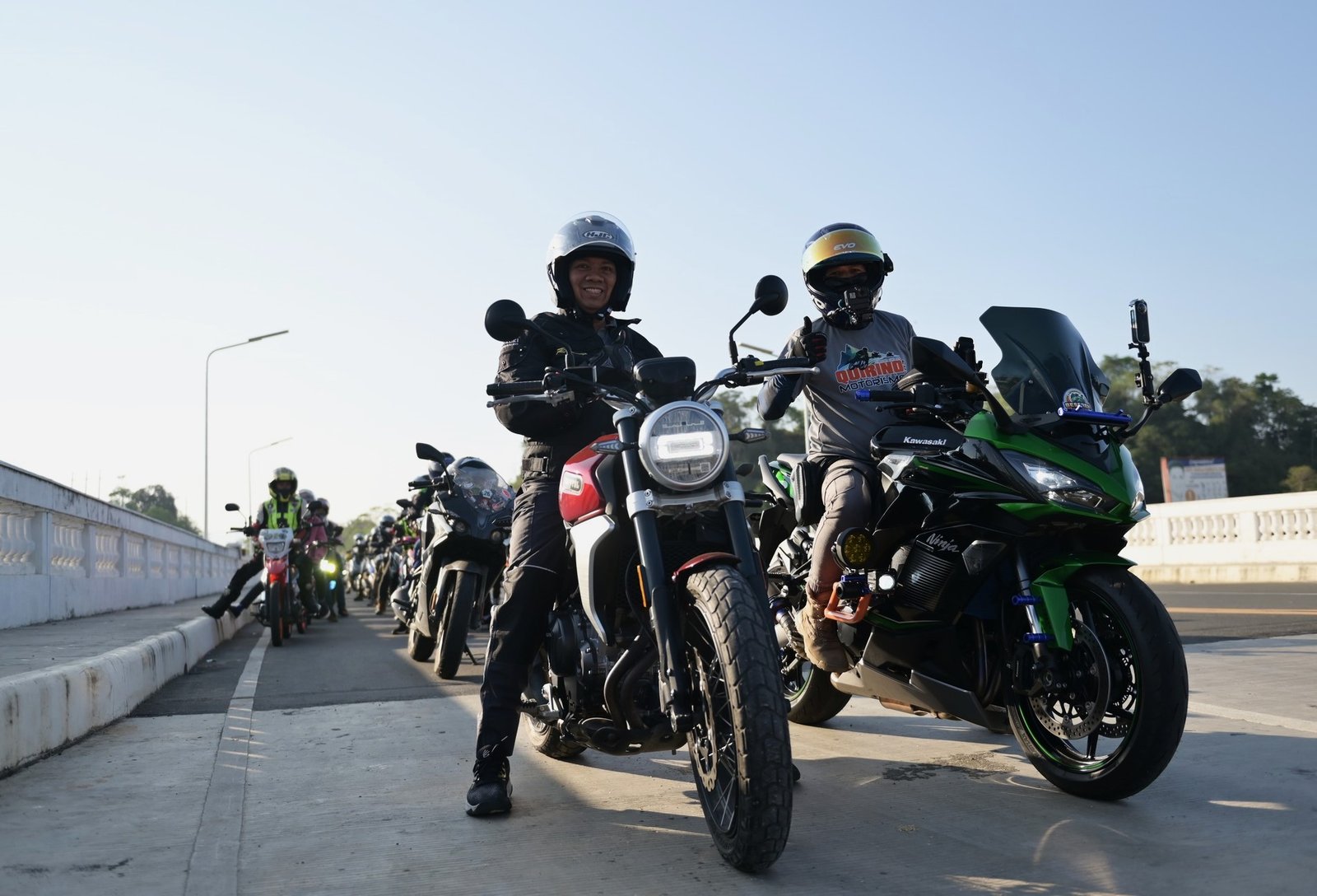 Vice Governor Jojo Vaquilar leads the Unity Ride.