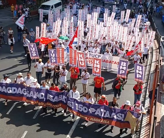 7 pulis, sugatan matapos ang Labor Day rally sa Maynila