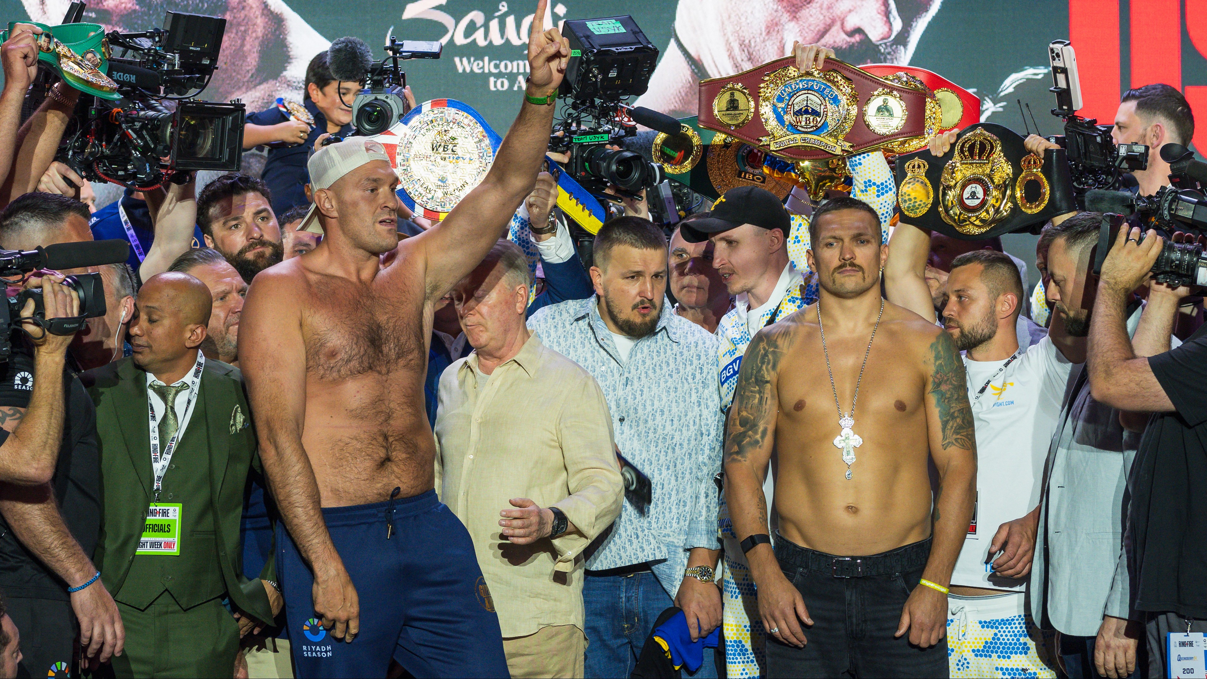 UNDISPUTED: Fury, Usyk dispute four championship belts