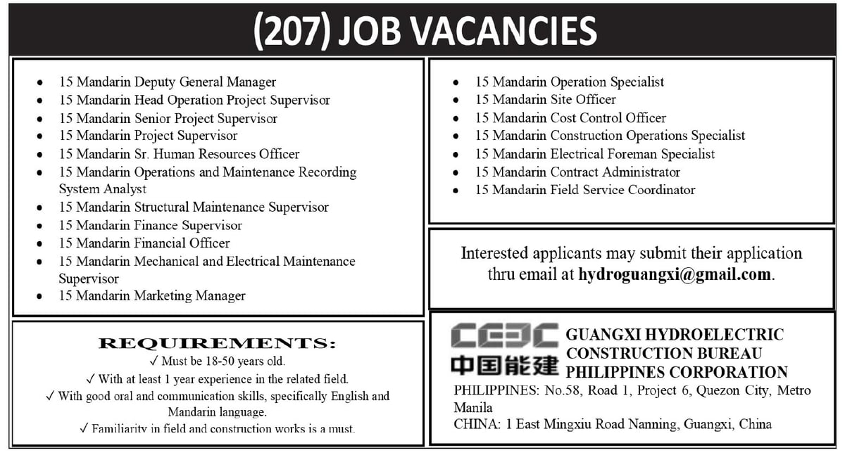 Guangxi Hydroelectric Construction Bureau Philippines Corporation