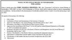 Cemex Holdings Philippines, Inc. - Notice of 2024 Annual Meeting of Stockholders with Agenda