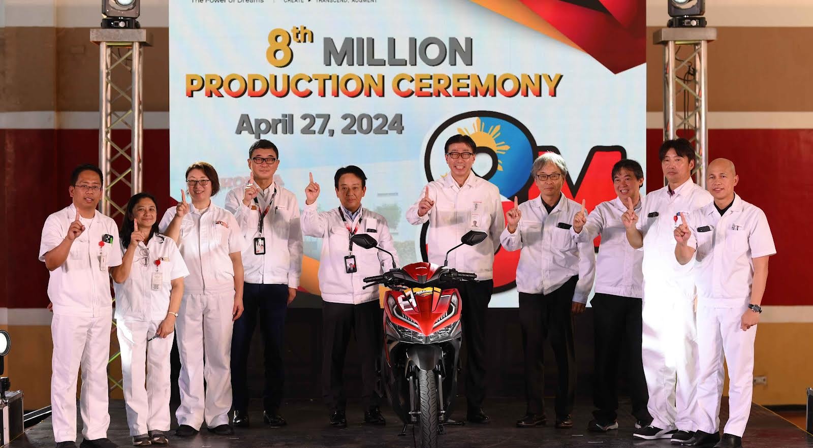 Honda Philippines reaches 
8-millionth motorcycle production