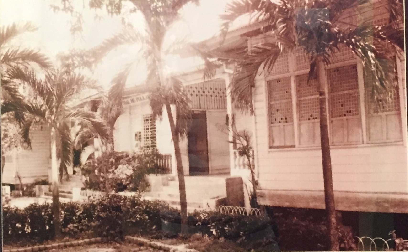 The school before demolition.
