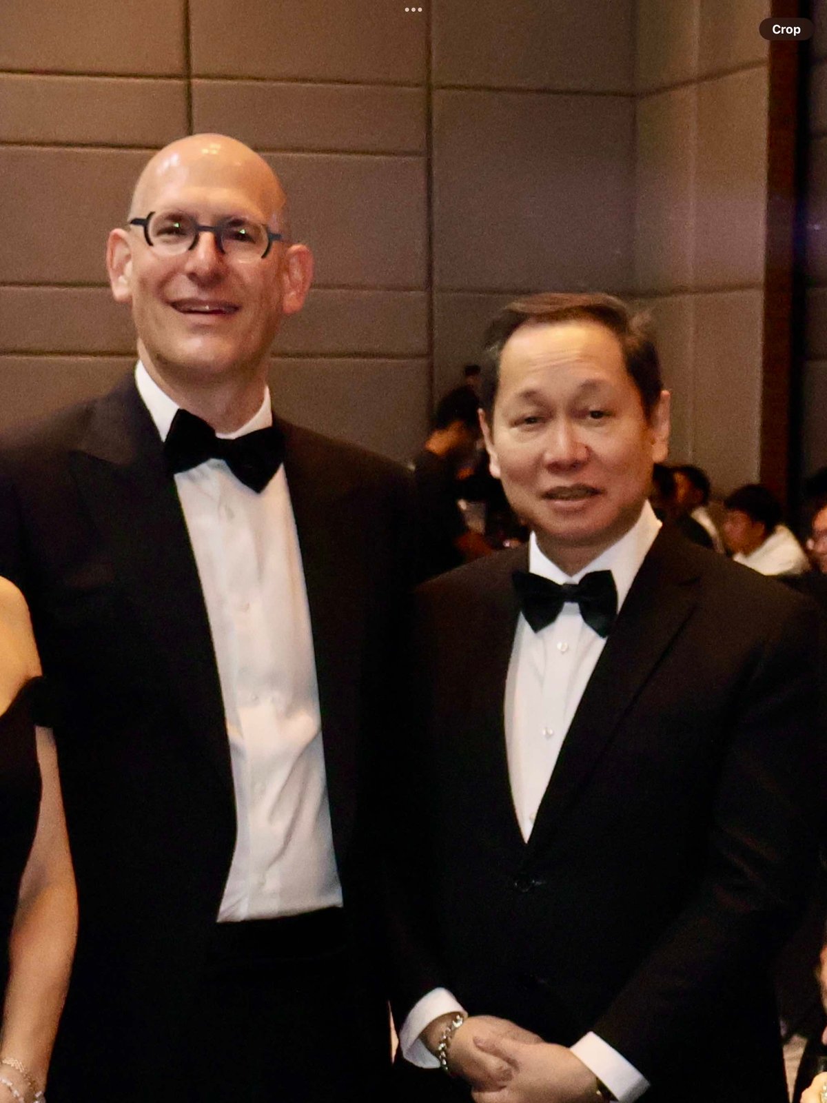 Hon. Robert Ewing, Charge D’ Affaires of the US Embassy, and Raymund Toledo.