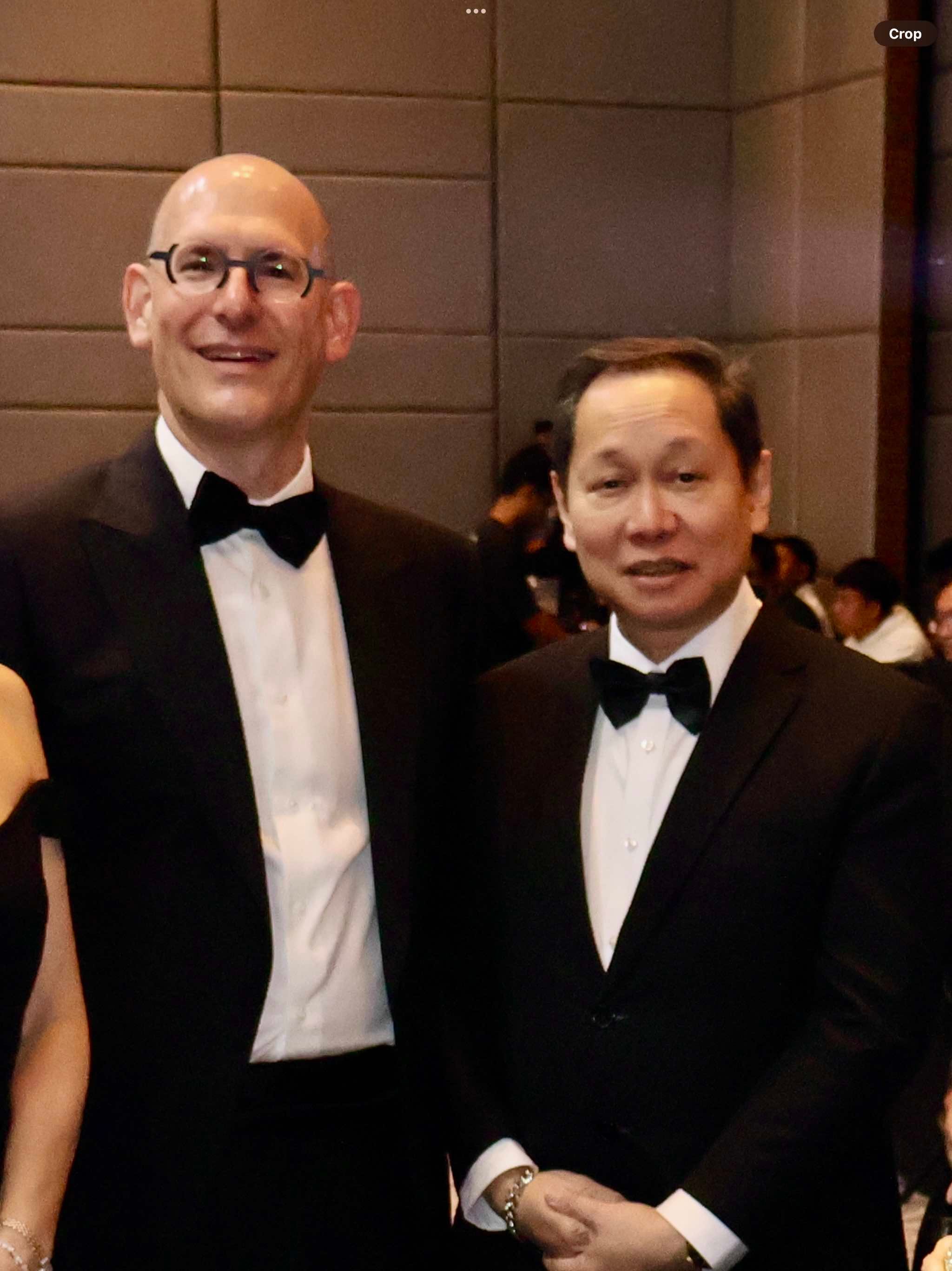 Hon. Robert Ewing, Charge D’ Affaires of the US Embassy, and Raymund Toledo.