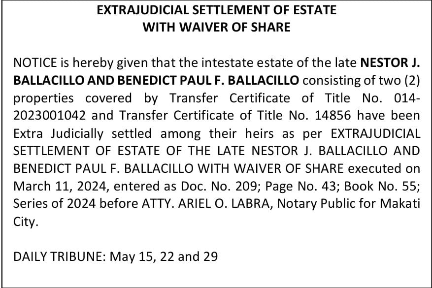 DAILY TRIBUNE