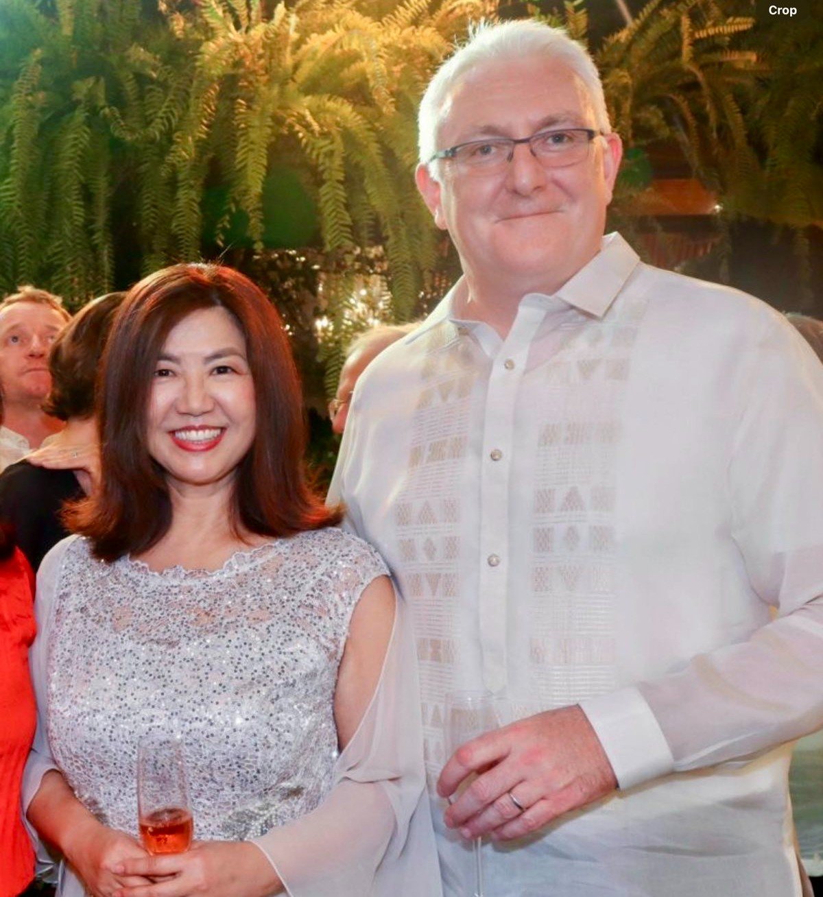 Australian Ambassador Hae Kyong Yu and Fergus Murphy.