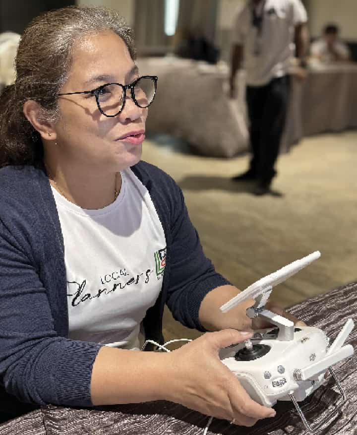 Rose Catudio of Eastern Samar government discovered the wonder of drone in mapping, surveying and plotting geotags to mitigate risks in her disaster-prone province.