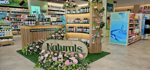 SIGNAGES and displays are crafted from sustainably-sourced materials.