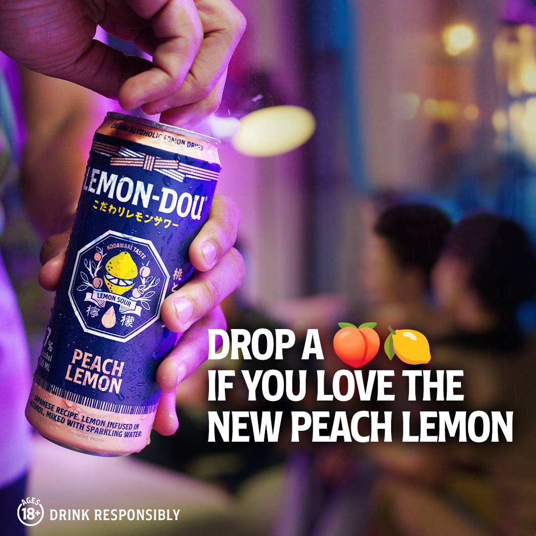 the new Peach Lemon highball seamlessly merges the succulent sweetness of peaches with the zesty kick of freshly crushed lemons.