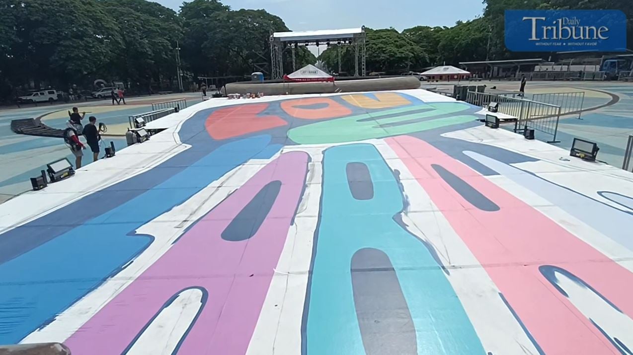Colorful stage for tomorrow's Pride Festival