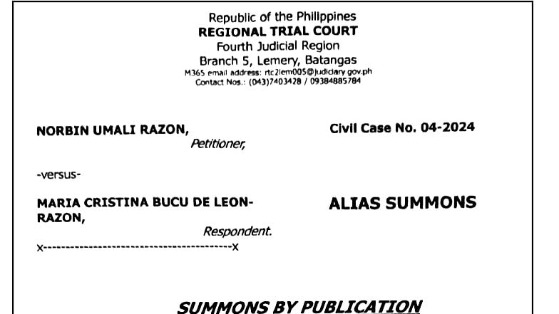 Summons - Razon