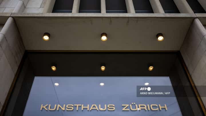 A picture taken on March 14, 2023 show the entrance of the Kunsthaus Zurich.
Kunsthaus Zurich, one of Switzerland's top art museums, launched a new review aimed at clarifying whether any of its artworks might be cultural property looted by the Nazis. Ann Demeester, who took over as the museum's director in January 2023, wants to tackle the thorny issue of provenance and art confiscated by Nazi Germany.