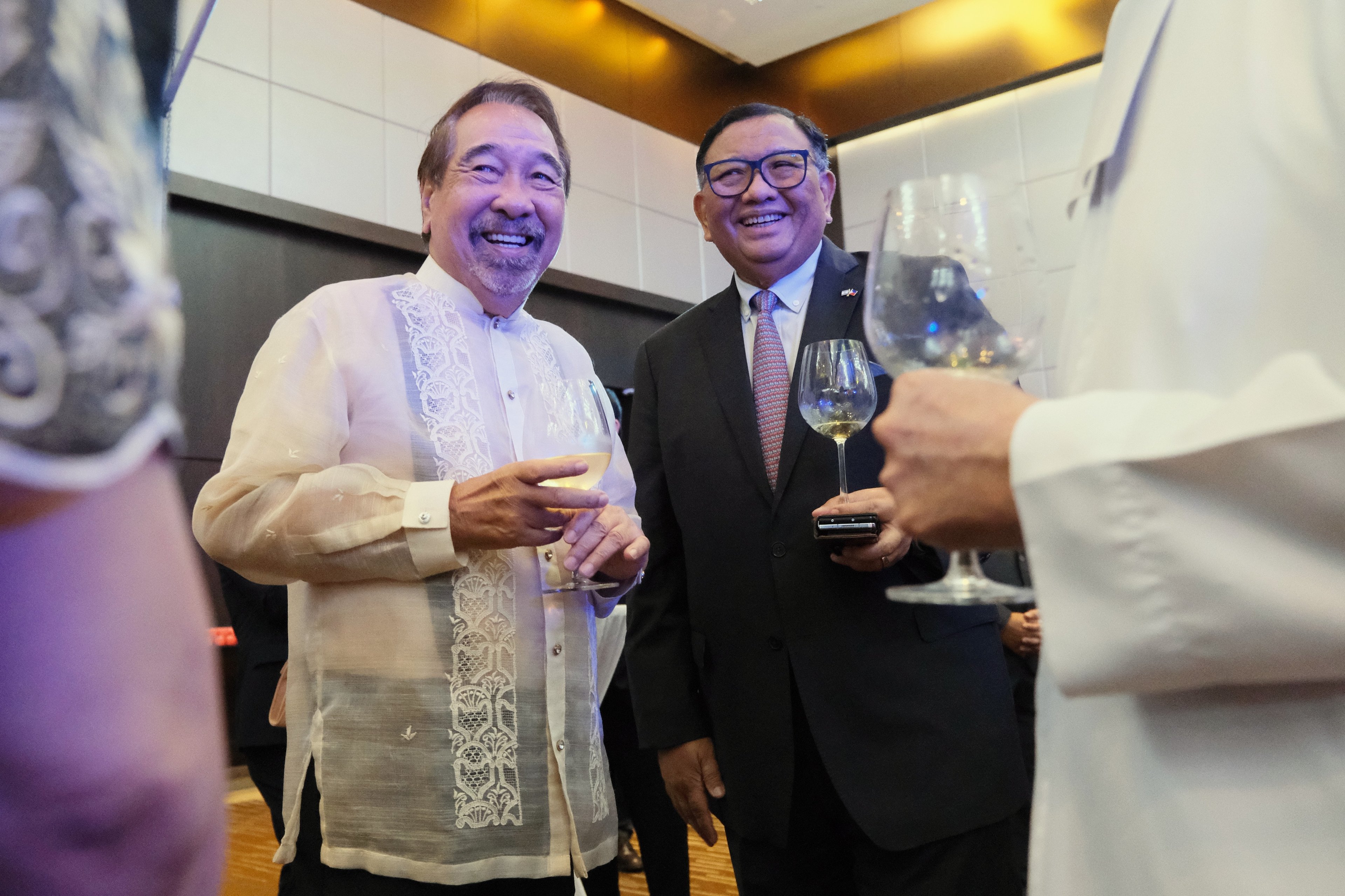 DAILY TRIBUNE's Willie Fernandez with Ayala Group’s Jose Rene Almendras