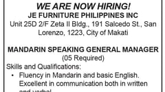 JE Furniture Philippines Inc