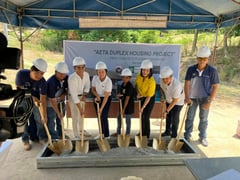 Aeta housing starts construction