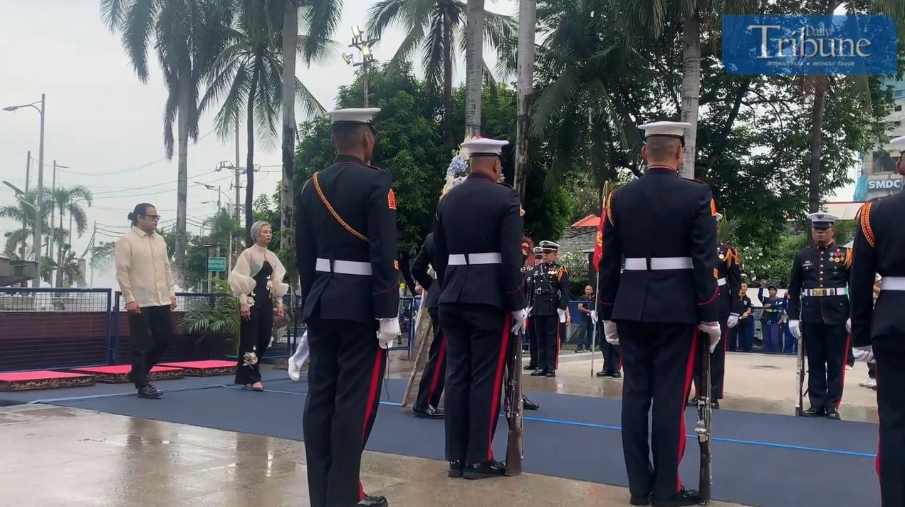 Wreath-laying at Rajah Sulayman Park