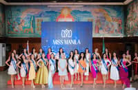 MISS Manila 2024 candidates with Manila City Mayor Honey Lacuna.