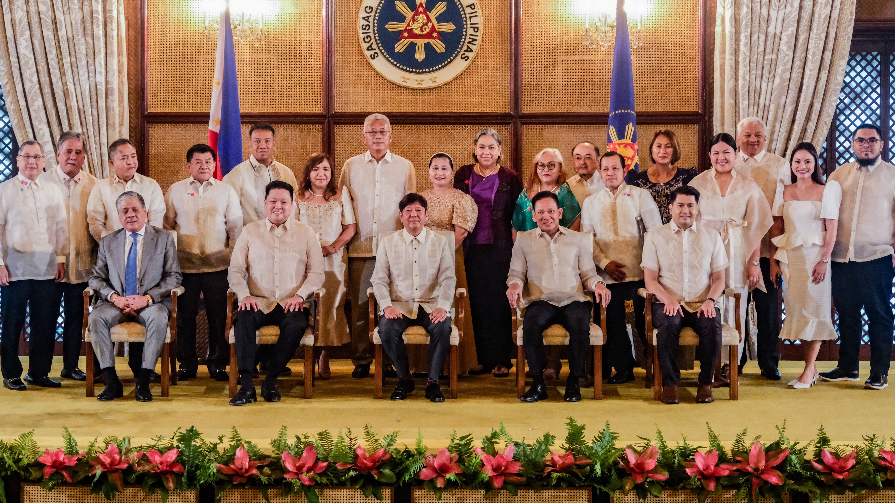 President Ferdinand R. Marcos Jr. and DSWD Secretary Rex Gatchalian lead the awarding ceremony of the Walang Gutom Awards, honoring 10 LGUs for their outstanding anti-hunger initiatives at the Ceremonial Hall of the Malacanang Palace on 26 June 2024. This award, in collaboration with the Galing Pook Foundation (GPF), aims to recognize and replicate successful practices addressing food security and nutrition challenges, contributing to the goal of eradicating involuntary hunger by 2027. Each winning LGU will receive a P2 million funding allocation from the DSWD's Sustainable Livelihood Program (SLP). The award criteria include impact on food security, community engagement, innovation, resilience, sustainability, and service delivery efficiency. In his speech, the president said that he wanted zero hunger as his administration's legacy.