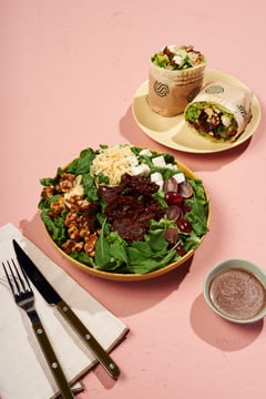 Crowd favorite Greek-style
salad is back