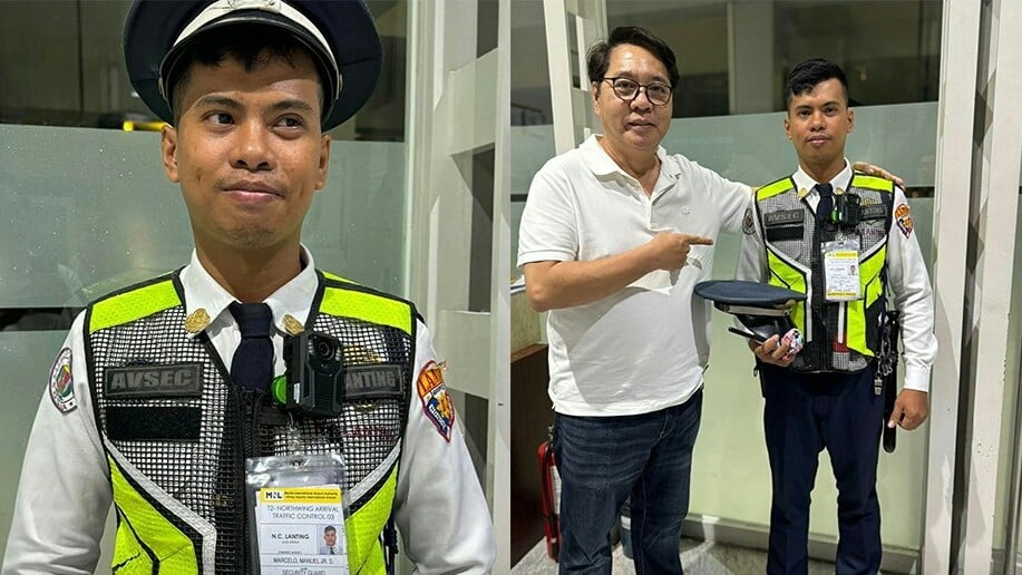 Honest airport security guard praised on Facebook 