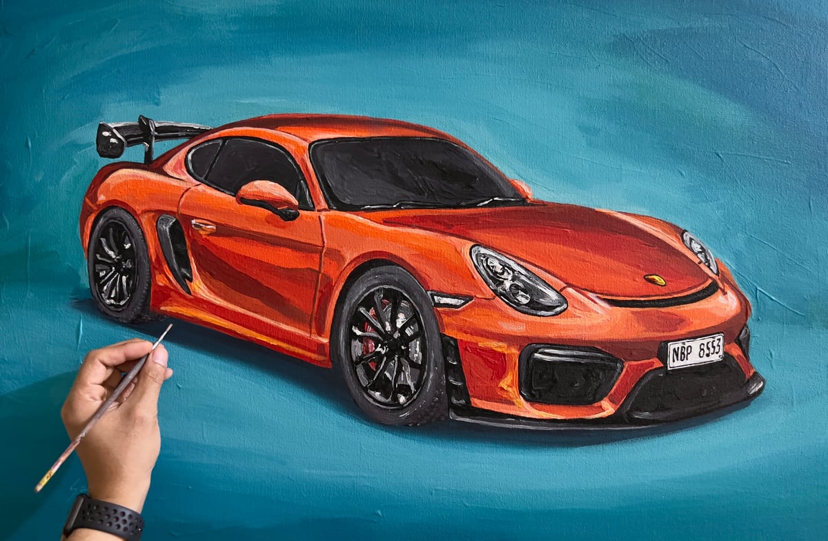 COMMISSIONED
Title: Porsche
Material: Acrylic on canvas
Year: 2023