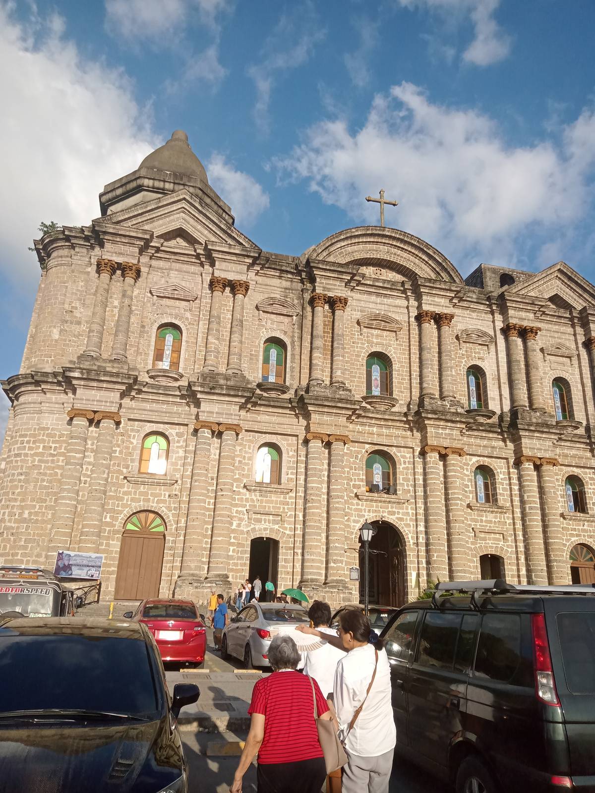 IMPOSING facade of the church.