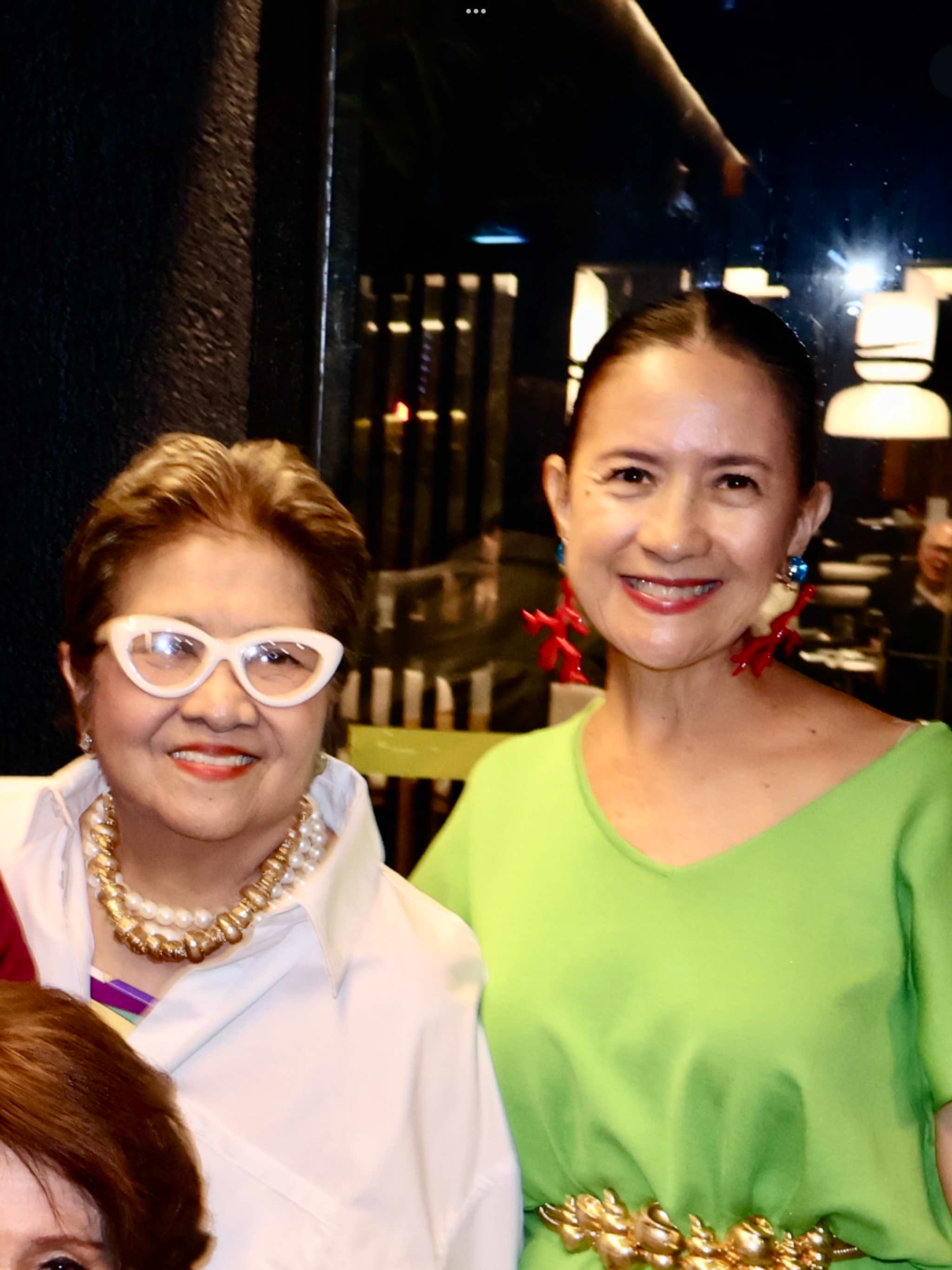 Susan Joven and Mia Borromeo.