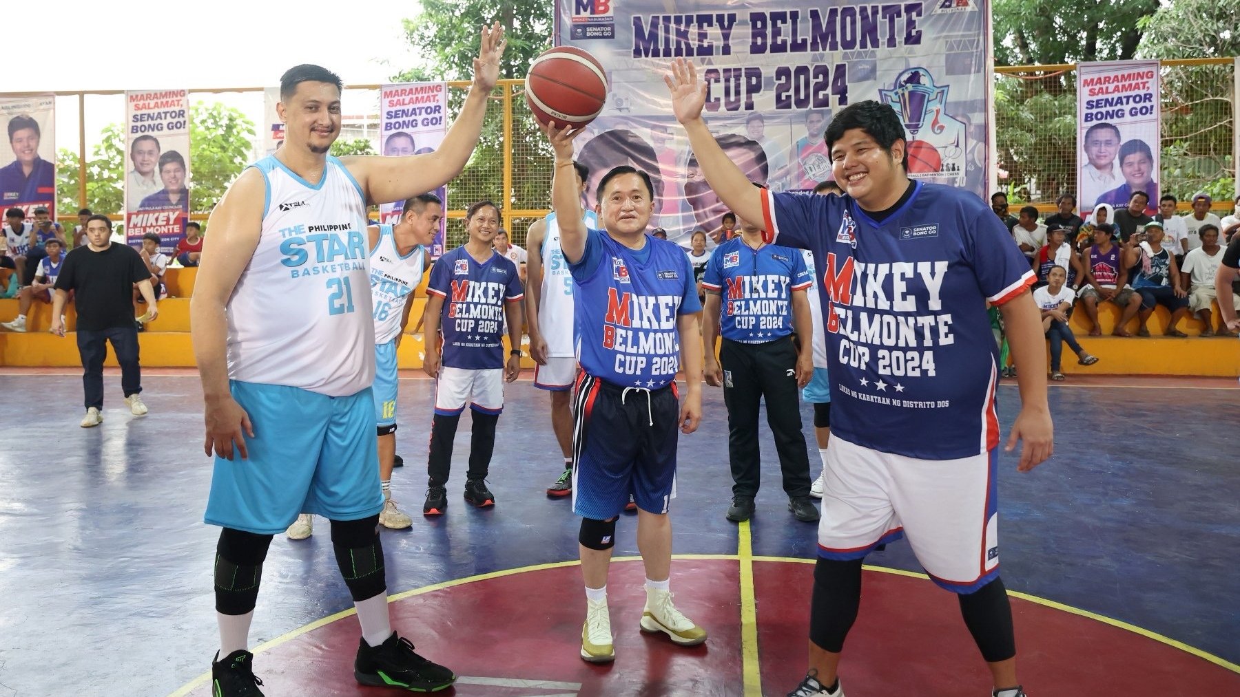Bong Go advocates for health and fitness at Quezon City basketball cup