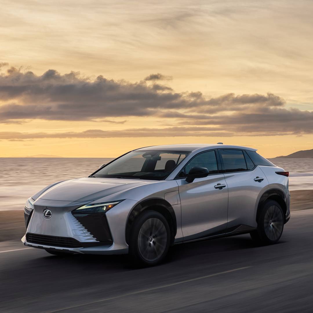 Crafted to deliver a refined and sustainable driving experience, the fully electric Lexus RZ450e embodies the Lexus Driving Signature through its sharp design, all-electric technology, and advanced safety features.