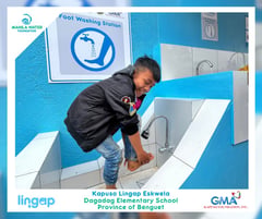 Schools get drinking fountains, hygiene stations
