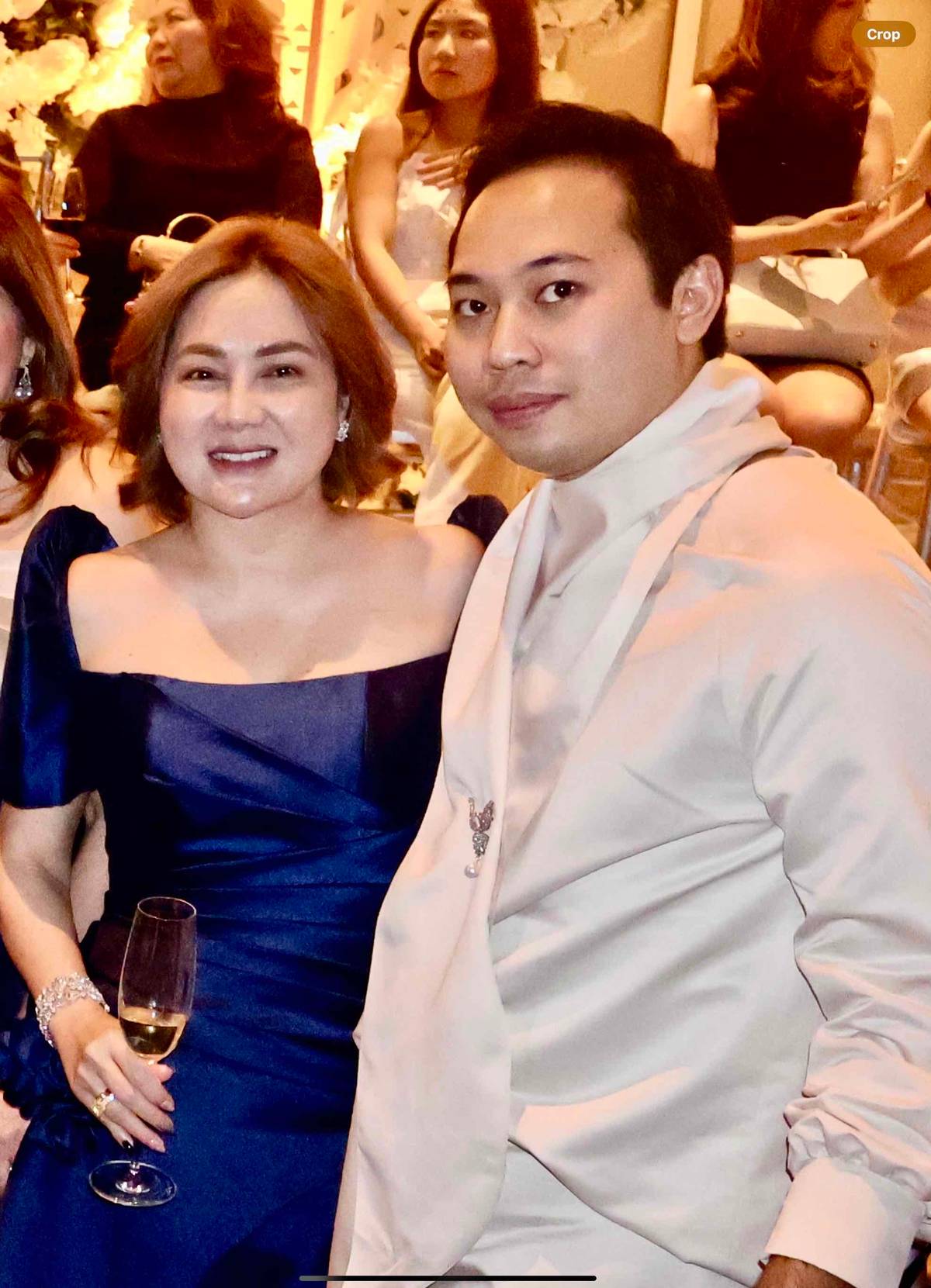 Girlie Gutierrez and designer Michael Rosero.