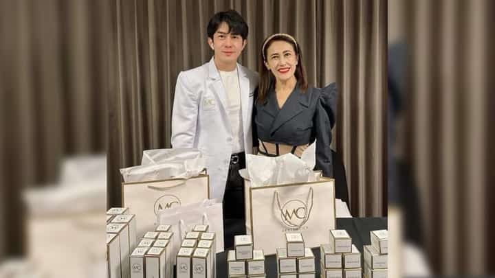 Marlou Colina MC Aesthetics International owner with COO Ai-Ai de las Alas.