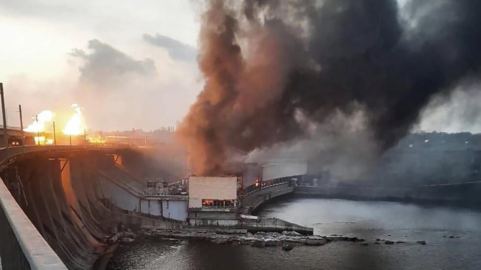 Ukrainian power plant damaged 
by attack
