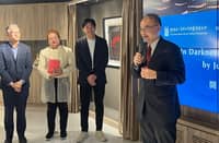 En-kuang Chao, director of China Chao Clan Association (right).