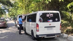 Colorum van nabbed in Laguna drive