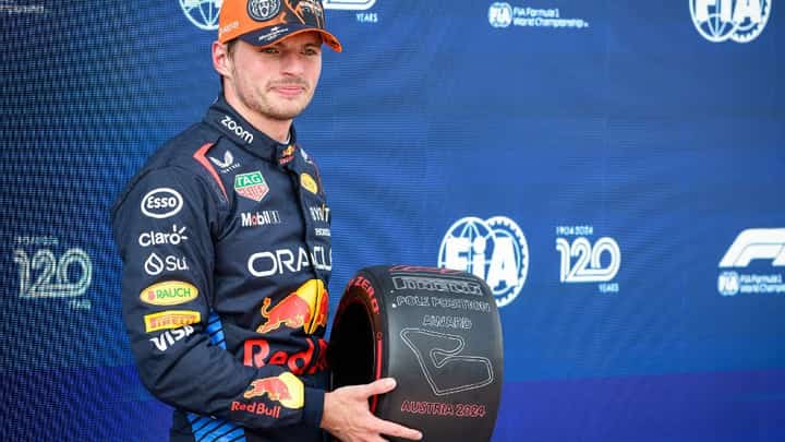 MAX Verstappen displays his dominance in outsprinting Lando Norris to top the sprint race and capture his fourth pole in the Austrian Grand Prix.