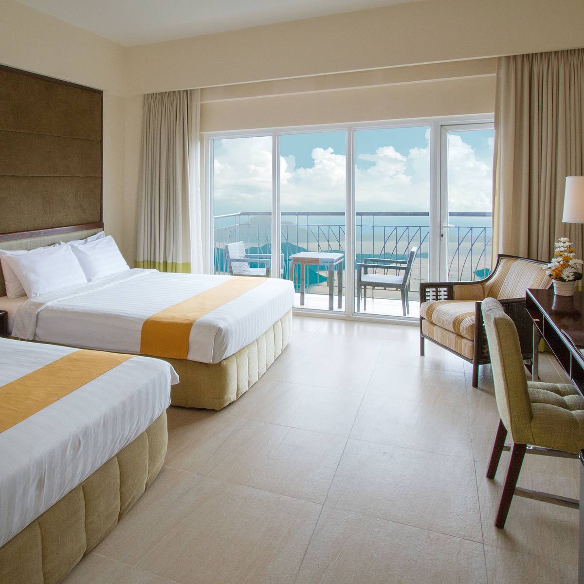 TWO-BEDROOM deluxe suite.