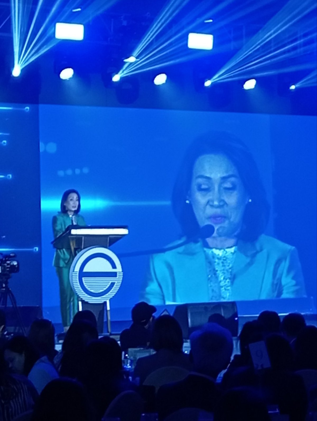 45th National Conference of Employers Chairperson Rhoda Caliwara addresses members and officials of the Employers Confederation of the Philippines at the Manila Hotel on 25 June. She maintained that employers must align their strategies with the technological advancements reshaping industries, as they navigate the complexities of Industry 5.0.
